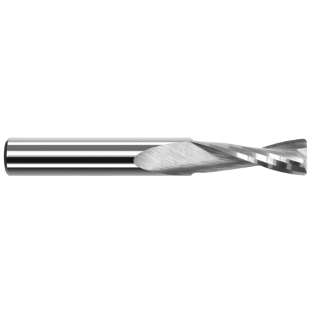 HARVEY TOOL End Mill for Plastics - 2 Flute - Corner Radius, 0.0937" (3/32), Corner Radius: 0.0050" 54093